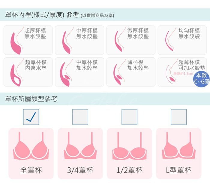 柔光女孩 | 大罩杯系列 C-H 罩 2-1390 商品詳情 9