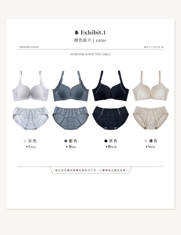 精靈女孩 | 機能型內衣 A-C 3/4罩 6-6998 商品詳情 2