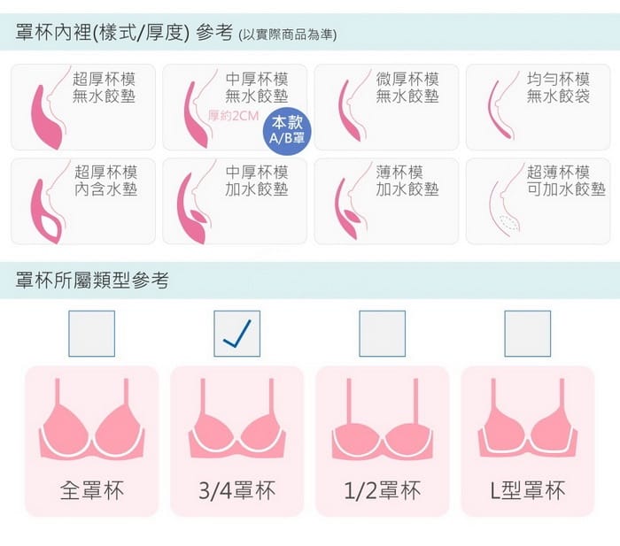 天使女孩 | 機能型內衣 A-B 3/4罩 6-8877 商品詳情 11
