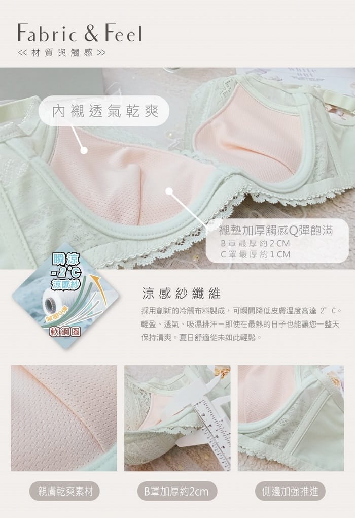 深V女孩 | 軟鋼圈系列 B-C 罩 1-1316 商品詳情 4